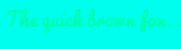 Image with Font Color 00FDAB and Background Color 00FEEF